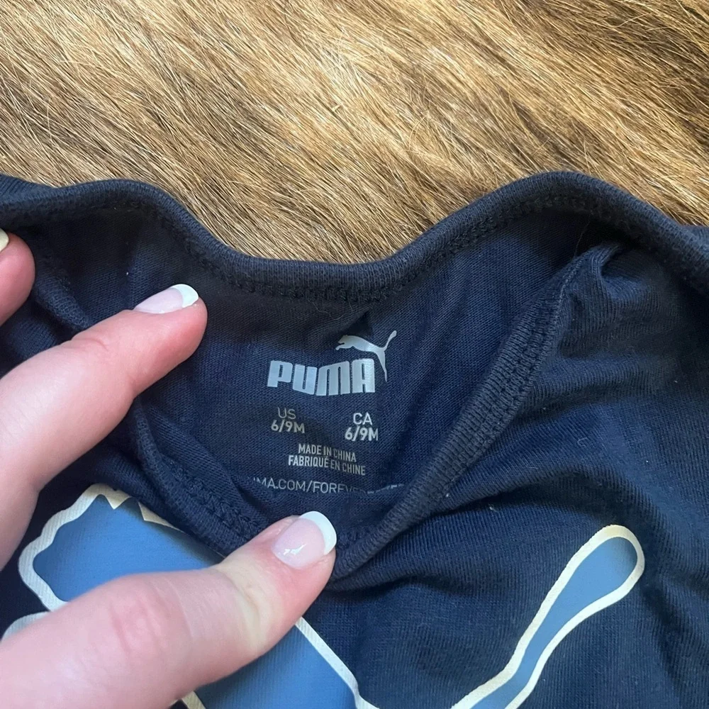 Bundle Puma Kids Bodysuit Trio - Dark Blue, Light Blue, Cream